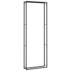 Vidaxl haardhoutrek 110x28x312 cm staal matzwart