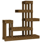VidaXL Plantenstandaard 92x25x97 cm massief grenenhout honingbruin