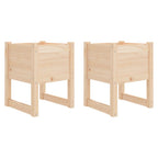 Vidaxl plantenbakken 2 st 40x40x52,5 cm massief grenenhout