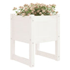 Vidaxl plantenbak 40x40x52,5 cm massief grenenhout wit