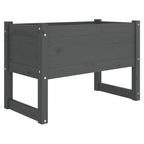 Vidaxl plantenbak 78x40x52 cm massief grenenhout grijs