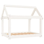 Vidaxl hondenbed 81x60x70 cm massief grenenhout wit