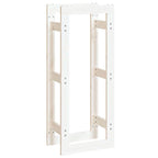Vidaxl haardhoutrek 41x25x100 cm massief grenenhout wit