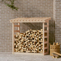Vidaxl haardhoutrek 108x64,5x110 cm massief grenenhout