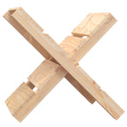 Vidaxl houtblokhouder 47x39,5x48 cm massief grenenhout