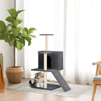 Vidaxl kattenmeubel met sisal krabpalen 109 cm donkergrijs