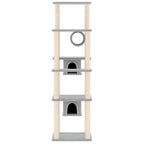 Vidaxl kattenmeubel met sisal krabpalen 169 cm lichtgrijs
