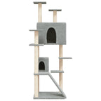 Vidaxl kattenmeubel met sisal krabpalen 153 cm lichtgrijs
