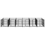 VidaXL Hondenkennel voor buiten 11,26 m² staal