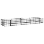 VidaXL Hondenkennel voor buiten 15,02 m² staal