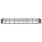 VidaXL Hondenkennel voor buiten 25,4 m² staal
