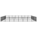 VidaXL Hondenkennel voor buiten 60,22 m² staal