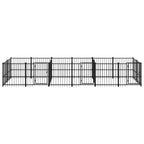 VidaXL Hondenkennel voor buiten 11,26 m² staal