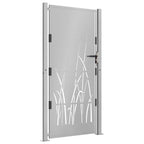 Vidaxl poort grasontwerp 100x175 cm cortenstaal