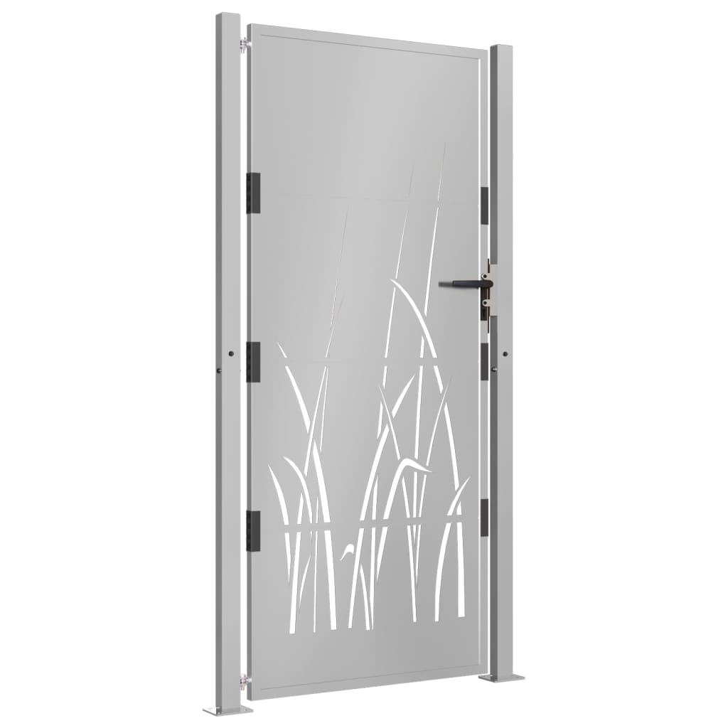 Vidaxl poort grasontwerp 100x175 cm cortenstaal