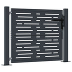 Vidaxl poort 105x105 cm met vierkant staal antracietkleurig