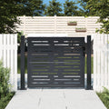 Vidaxl poort 105x105 cm met vierkant staal antracietkleurig