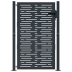 Vidaxl poort 100x125 cm met vierkant staal antracietkleurig