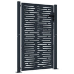 Vidaxl poort 100x150 cm met vierkant staal antracietkleurig