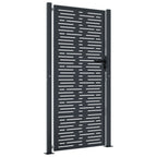 VidaXL Poort 105x205 cm met vierkant staal antracietkleurig
