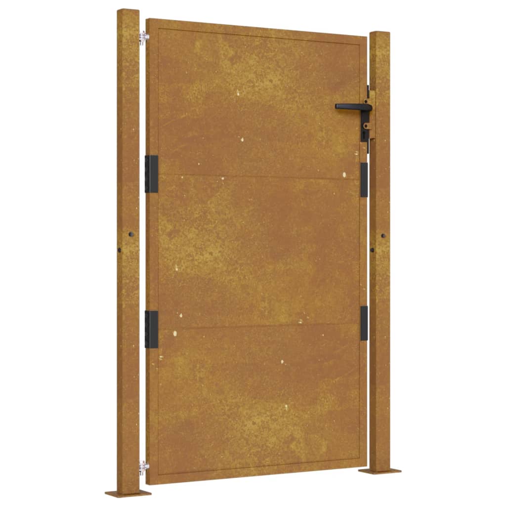 Vidaxl poort 100x150 cm cortenstaal