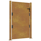 Vidaxl poort 100x150 cm cortenstaal