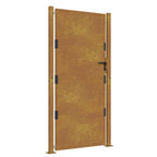 Vidaxl poort 105x180 cm cortenstaal