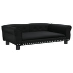 Vidaxl hondenmand 95x55x30 cm kunstleer zwart