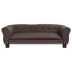 VidaXL Hondenmand 95x55x30 cm kunstleer bruin