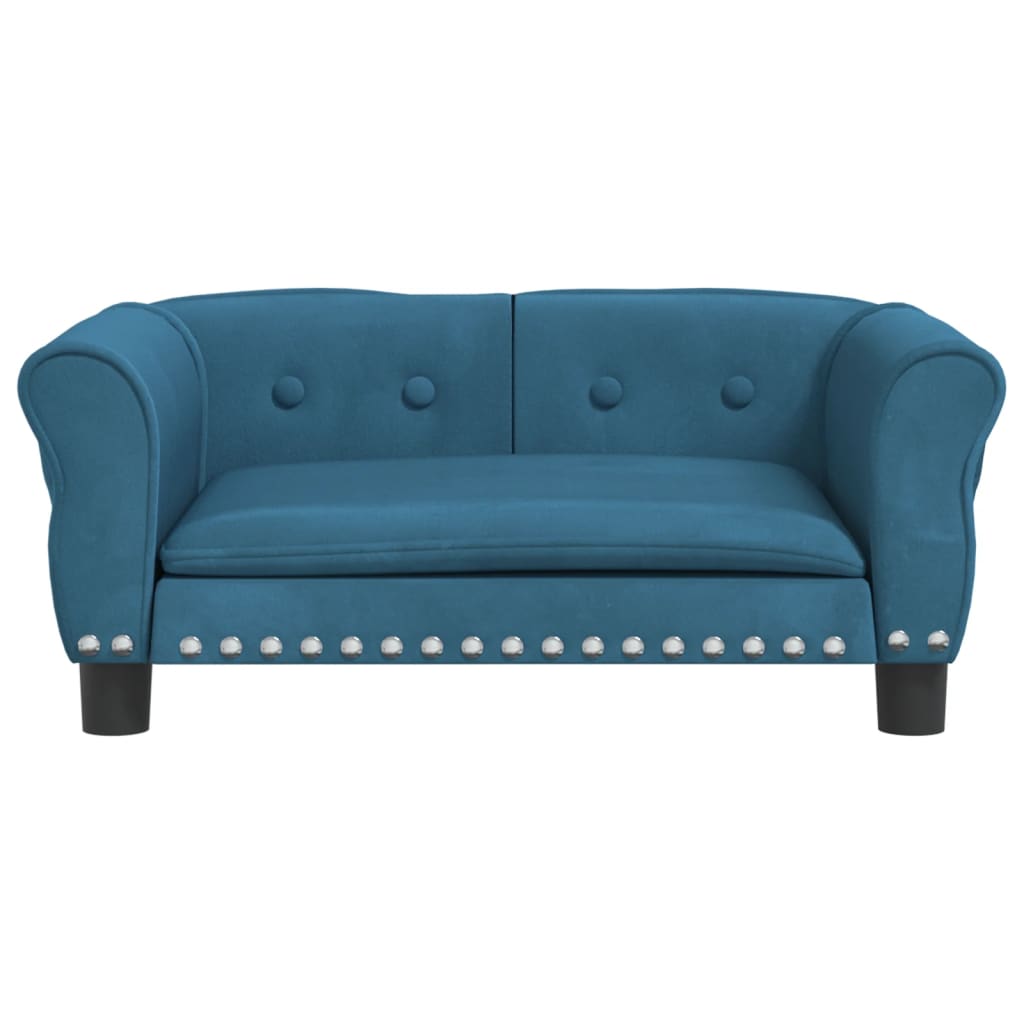 Vidaxl hondenmand 70x45x30 cm fluweel blauw