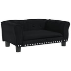 Vidaxl hondenmand 70x45x30 cm fluweel zwart