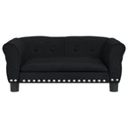 Vidaxl hondenmand 70x45x30 cm fluweel zwart