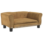Vidaxl hondenmand 70x45x30 cm fluweel bruin