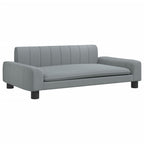 Vidaxl hondenmand 90x53x30 cm stof lichtgrijs
