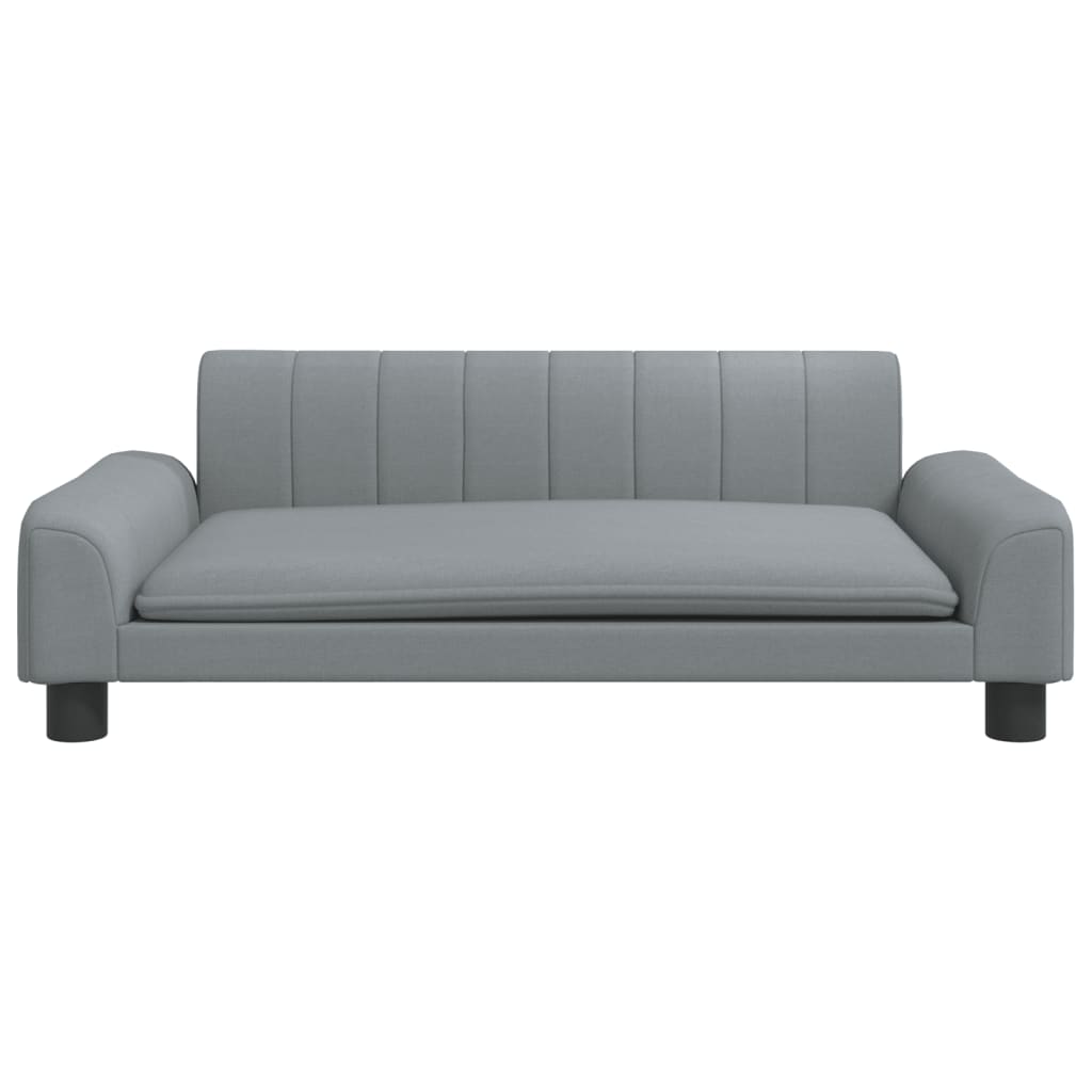 Vidaxl hondenmand 90x53x30 cm stof lichtgrijs