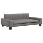 VidaXL Hondenmand 90x53x30 cm kunstleer grijs