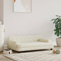 VidaXL Hondenmand 90x53x30 cm kunstleer crèmekleurig