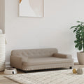 Vidaxl hondenmand 90x53x30 cm kunstleer cappuccinokleurig