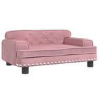Vidaxl hondenmand 70x45x30 cm fluweel roze