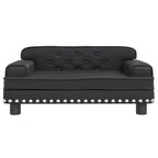Vidaxl hondenmand 70x45x30 cm kunstleer zwart