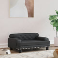 Vidaxl hondenmand 70x45x30 cm kunstleer zwart