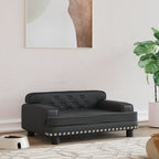 Vidaxl hondenmand 70x45x30 cm kunstleer zwart