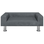Vidaxl hondenmand 70x45x26,5 cm fluweel donkergrijs