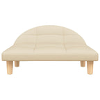 Vidaxl hondenmand 70x52x30 cm stof crèmekleurig