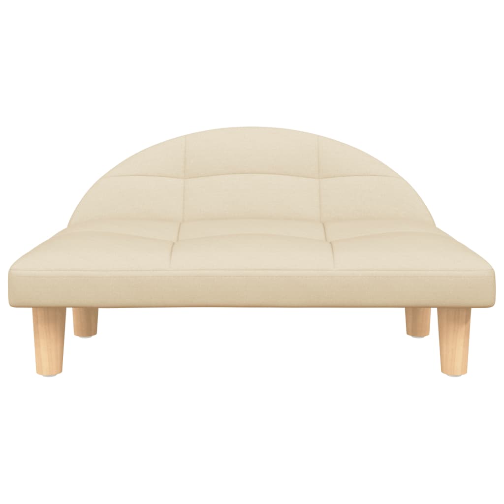 Vidaxl hondenmand 70x52x30 cm stof crèmekleurig