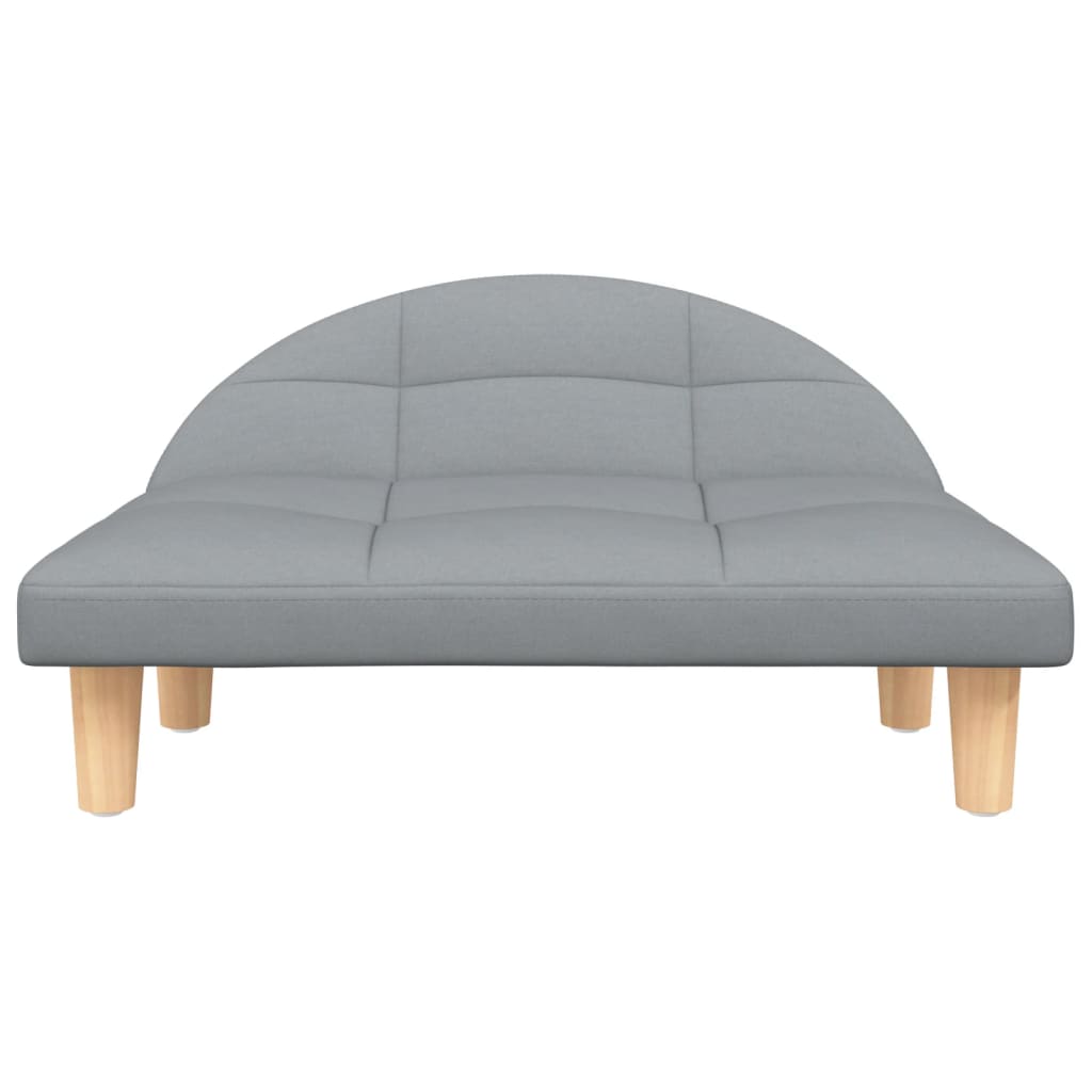 Vidaxl hondenmand 70x52x30 cm stof lichtgrijs