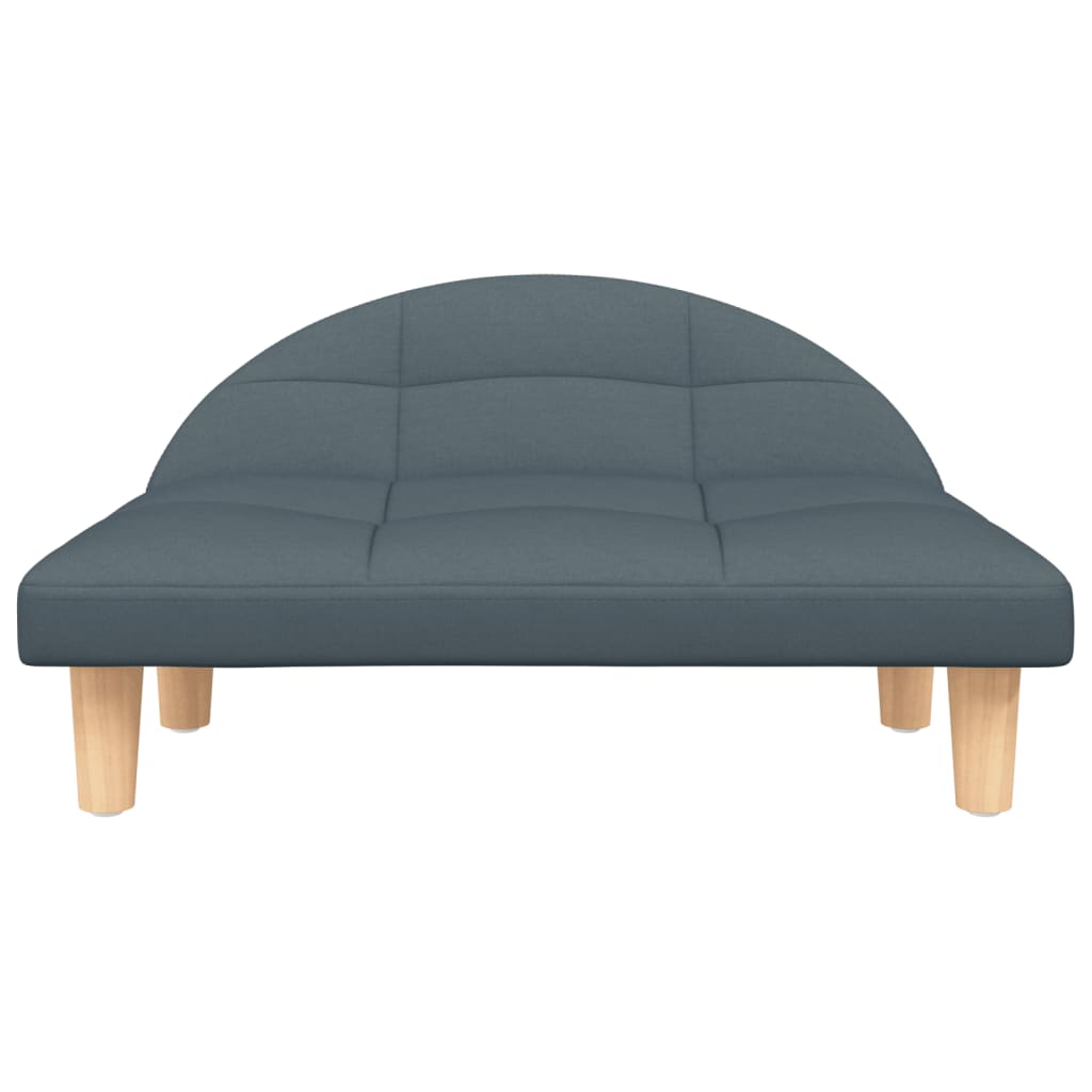 Vidaxl hondenmand 70x52x30 cm stof donkergrijs
