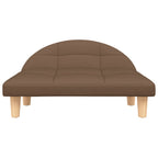 Vidaxl hondenmand 70x52x30 cm stof bruin