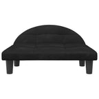 Vidaxl hondenmand 70x52x30 cm fluweel zwart