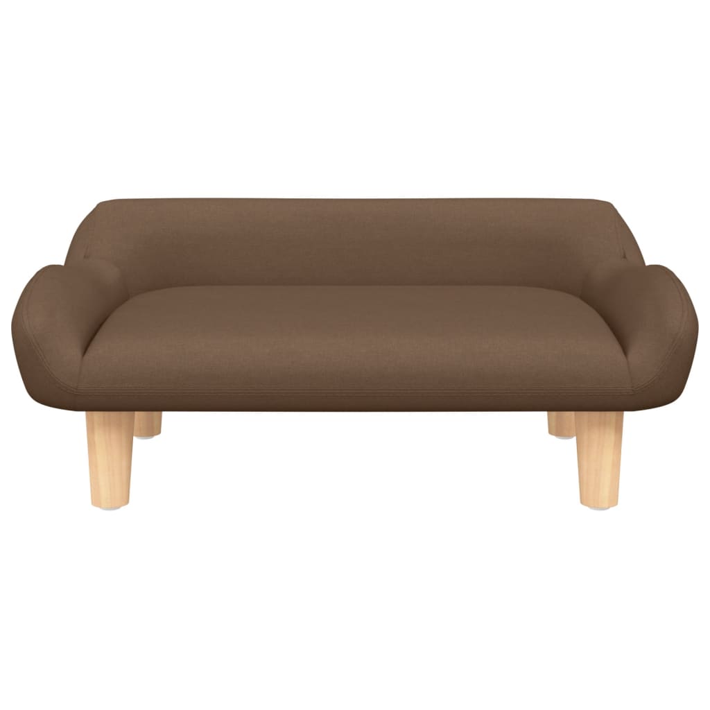 Vidaxl hondenmand 70x40x24 cm stof bruin
